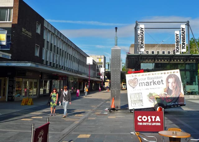 The Eastgate Shopping Centre area of Basildon town centre